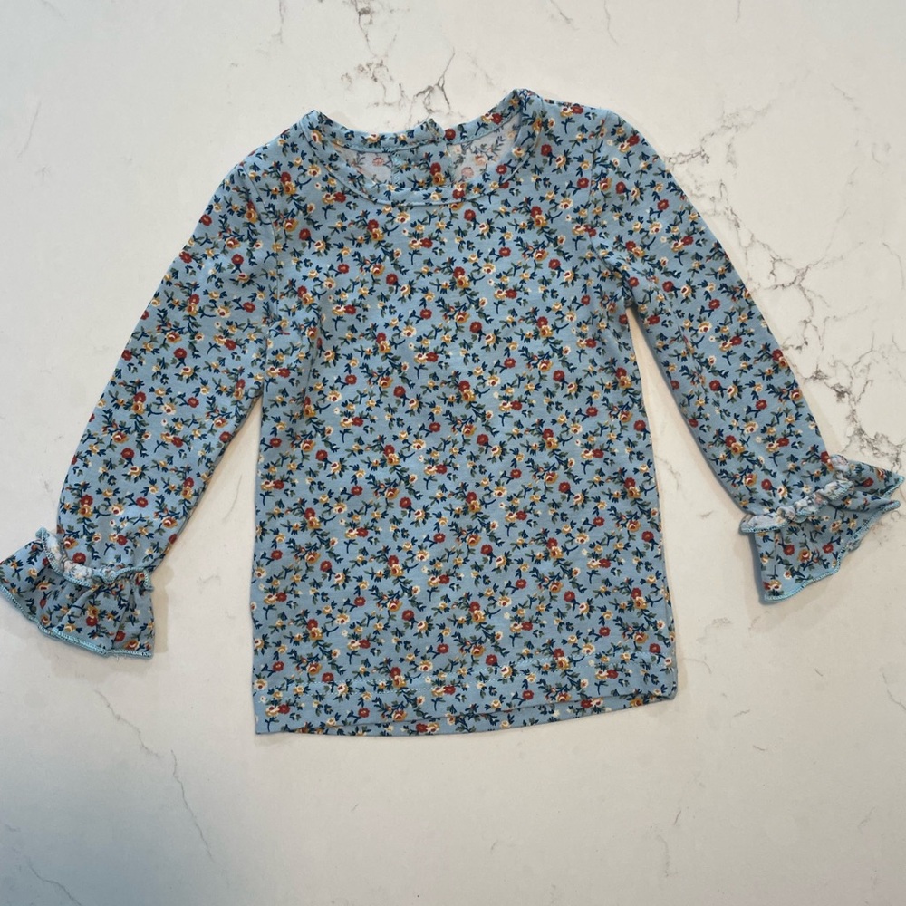 RicRac & Ruffles Layering Top with Ruffle Sleeves